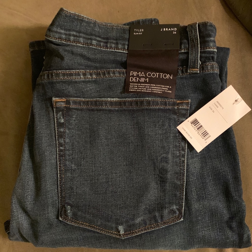 J Brand Tyler Slim Fit size 36- Pima Cotton NWT